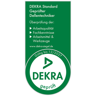 Siegel- DEKRA Standard Geprüfter Dellentechniker - Die Fahrzeugambulanz Kassel - Dirk Butzmann